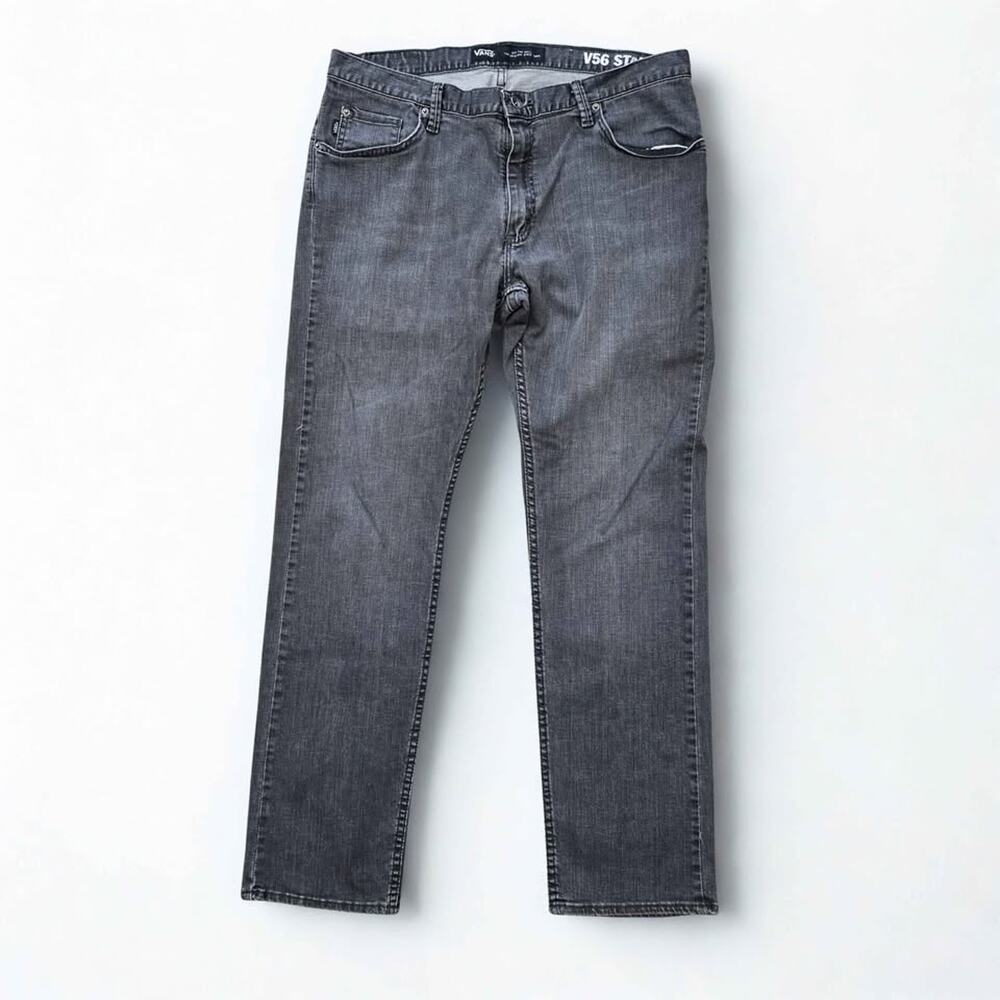 Vans V56 Standard Fit Gray Charcoal Denim Jeans - 36x32